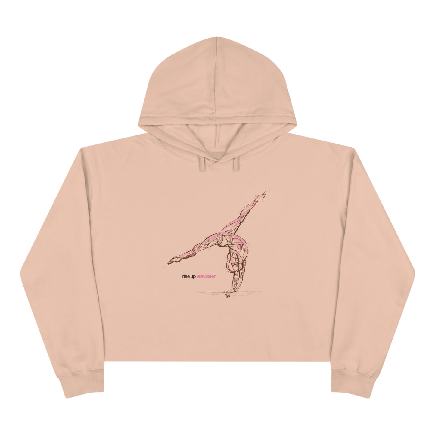 Teens & Adults | Gymnastics Crop Hoodie | *RISE UP* Collection | 008