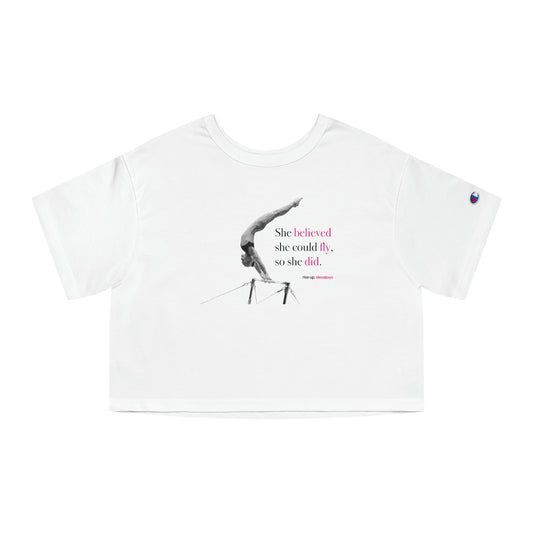 Teens & Adults | Champion Women's Heritage Cropped T-Shirt | *RISE UP* Collection | 005
