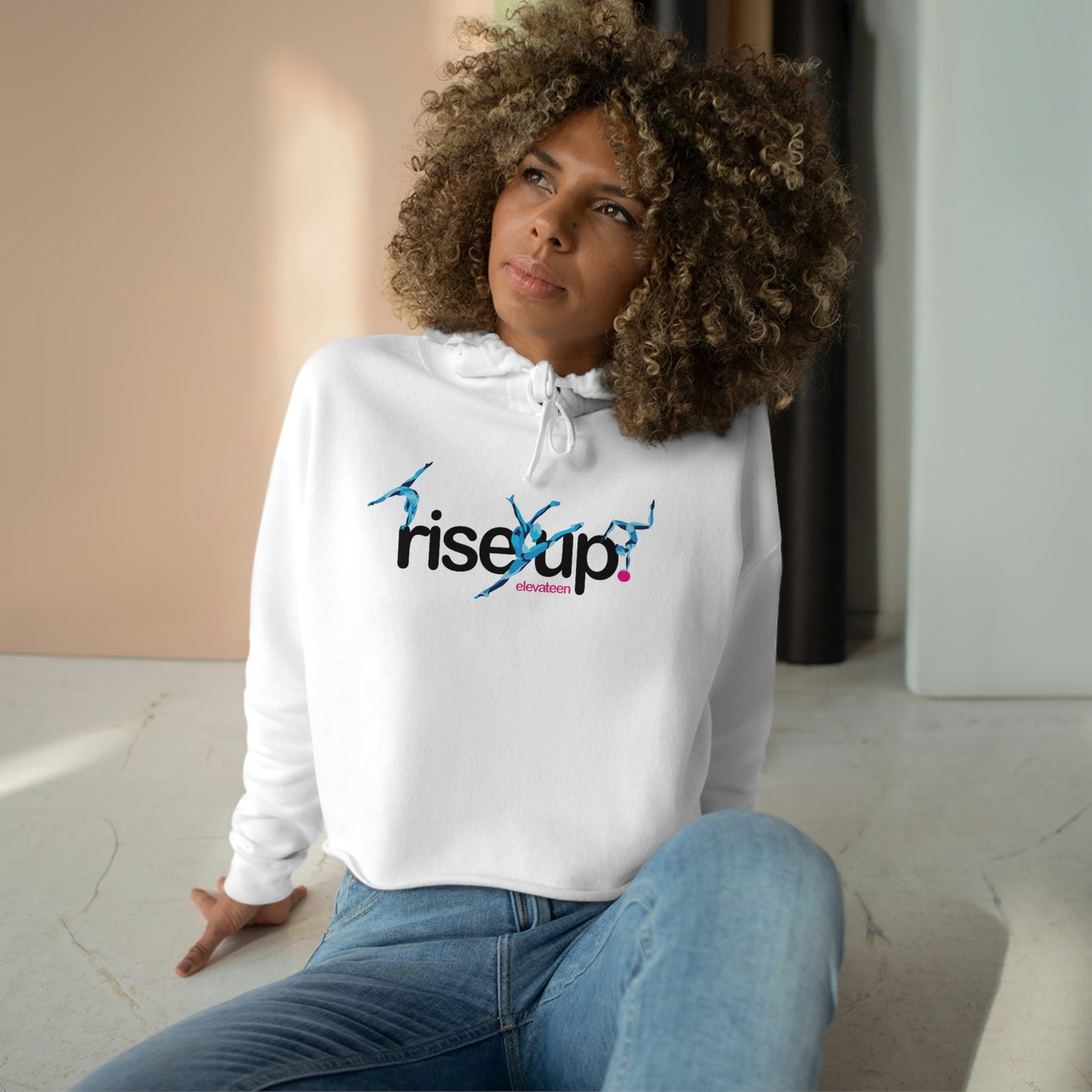 Teens & Adults | Gymnastics Crop Hoodie | *RISE UP* Collection | 012