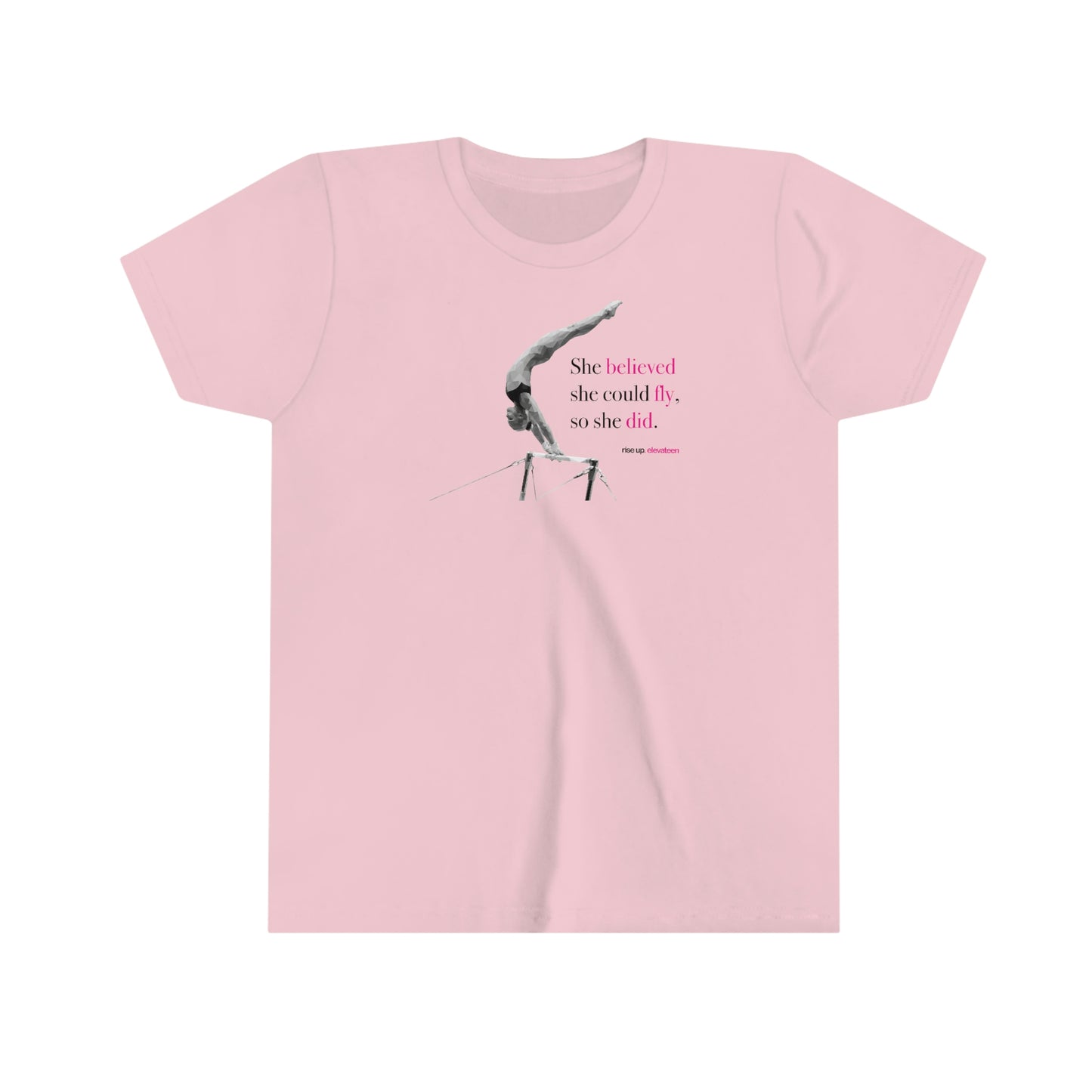 Kids | Gymnastics Girls / Youth tee / t-shirt | *RISE UP* Collection | 005