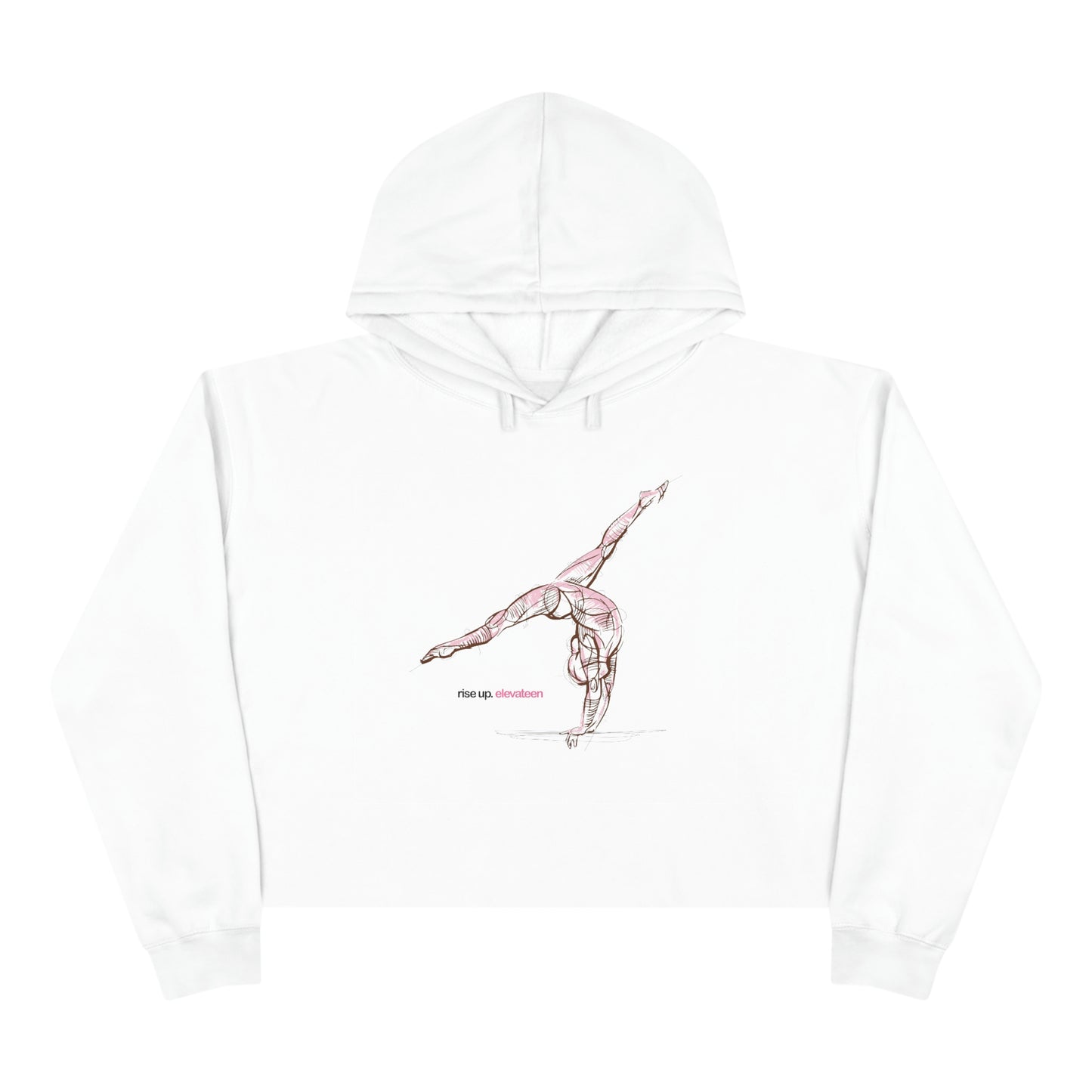 Teens & Adults | Gymnastics Crop Hoodie | *RISE UP* Collection | 008