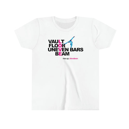 Kids | Gymnastics Girls | Youth tee / t-shirt | *RISE UP* Collection | 000