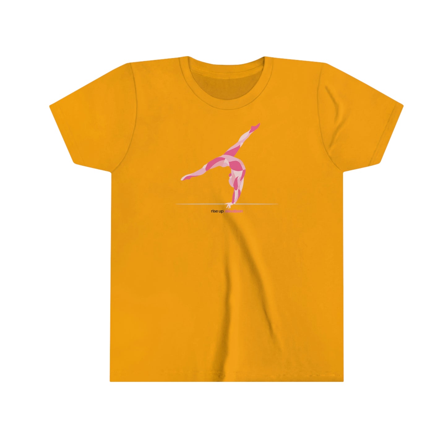 Kids | Gymnastics Girls / Youth tee / t-shirt | *RISE UP* Collection | 001p